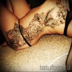 Tattoo-Muster auf der Seite - ein Fotomodell für die Auswahl von 28022016 2