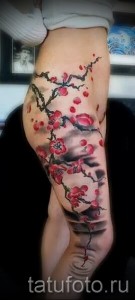 Tattoo auf dem Kanten Kirsche - Foto Beispiel für eine Tätowierung auf 03022016 1