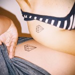 Tattoo auf den Kanten des Diamanten - Foto Beispiel für eine Tätowierung auf 03022016 1