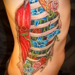 Tattoo auf den Rändern der Blumen - Foto Beispiel für eine Tätowierung auf 03022016 3