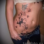 Tattoo auf den Rändern der Schmetterling - Foto Beispiel für eine Tätowierung auf 03022016 2