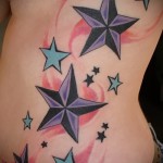 Tattoo auf den Rändern der Sterne - Foto Beispiel für eine Tätowierung auf 03022016 1
