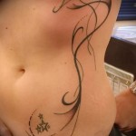 Tattoo women on the ribs - Photo example of a tattoo on 03022016 2