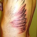 on the ribs wings tattoo - Photo example of a tattoo on 03022016 2