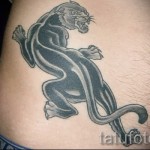 panther tattoo on her hip 1