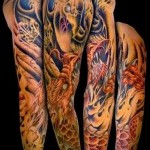 phoenix tatouage manches - une photo du tatouage fini sur 11022016 3