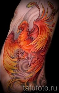 phoenix tatouage sur la hanche - une photo du tatouage fini 11022016 1
