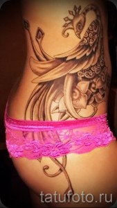 phoenix tatouage sur la hanche - une photo du tatouage fini 11022016 2