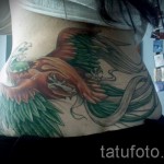 phoenix tatouage sur le bas du dos - une photo du tatouage fini 11022016 3