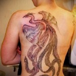 phoenix tatouage sur le dos de la photo - la photo du tatouage fini 11022016 1
