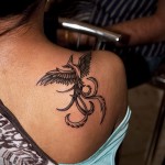 phoenix tatouage sur son épaule - une photo du tatouage fini 11022016 1