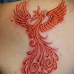phoenix tattoo - a photo of the finished tattoo on 11022016 3