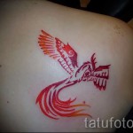 phoenix tattoo on fire - a photo of the finished tattoo on 11022016 1