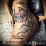 phoenix tattoo on her hip - examples of finished tattoo photos 01022016 4