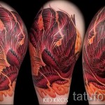 phoenix tattoo on his arm - a photo of the finished tattoo 11022016 3
