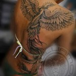 phoenix tattoo on his back - a photo of the finished tattoo 11022016 2