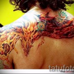 phoenix tattoo on his shoulder - a photo of the finished tattoo 11022016 1