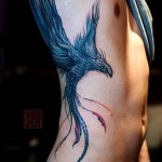 phoenix tattoo on the ribs - a photo with a tattoo on the example 03022016 1
