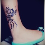 phoenix tattoo photo on his ankle - a photo of the finished tattoo 11022016 3