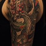 phoenix tattoo sleeve - a photo of the finished tattoo on 11022016 2