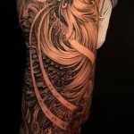 phoenix tattoo sleeve - a photo of the finished tattoo on 11022016 3