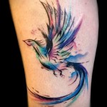 phoenix tattoo watercolor - photo of the finished tattoo 11022016 1