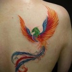 phoenix tattoo watercolor - photo of the finished tattoo 11022016 2