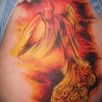 tattoo fire phoenix - a photo of the finished tattoo on 11022016 3