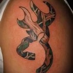 tattoo on her hip deer 2