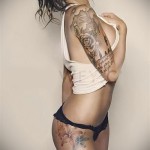 tattoo on her hip girls pictures - examples of finished tattoo photos 01022016 6