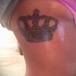 tattoo on the ribs the crown - picture with an example of a tattoo 03022016 1