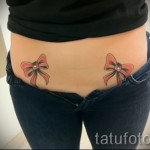 tattoos bows on the hips - examples of finished tattoo photos 01022016 1