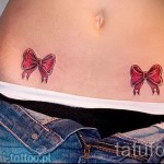 tattoos bows on the hips - examples of finished tattoo photos 01022016 2