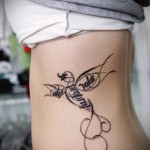 крылья на ребрах тату - фотография с примером татуировки от 03022016 10