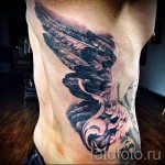 крылья на ребрах тату - фотография с примером татуировки от 03022016 6