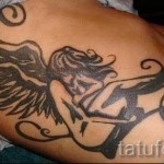 крылья на ребрах тату - фотография с примером татуировки от 03022016 8