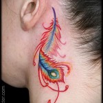 перо феникса тату - фото готовой татуировки от 11022016 1