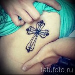 тату крест на ребрах - фотография с примером татуировки от 03022016 2