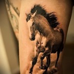 тату на бедре лошадь - примеры готовых тату в фотографиях 01022016 4