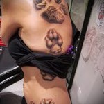 тату на ребрах волк - фотография с примером татуировки от 03022016 1