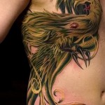 тату на ребрах феникс - фотография с примером татуировки от 03022016 1