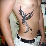 тату на ребрах феникс - фотография с примером татуировки от 03022016 5