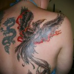 тату огненный феникс - фото готовой татуировки от 11022016 1