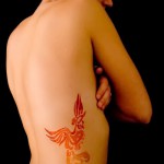 тату огненный феникс - фото готовой татуировки от 11022016 2