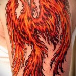 тату огненный феникс - фото готовой татуировки от 11022016 5