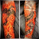 тату огненный феникс - фото готовой татуировки от 11022016 6