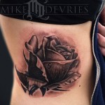 тату розы на ребрах - фотография с примером татуировки от 03022016 4