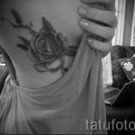 тату розы на ребрах - фотография с примером татуировки от 03022016 6
