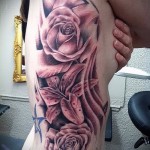 тату розы на ребрах - фотография с примером татуировки от 03022016 7
