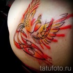 тату феникс акварель - фото готовой татуировки от 11022016 10